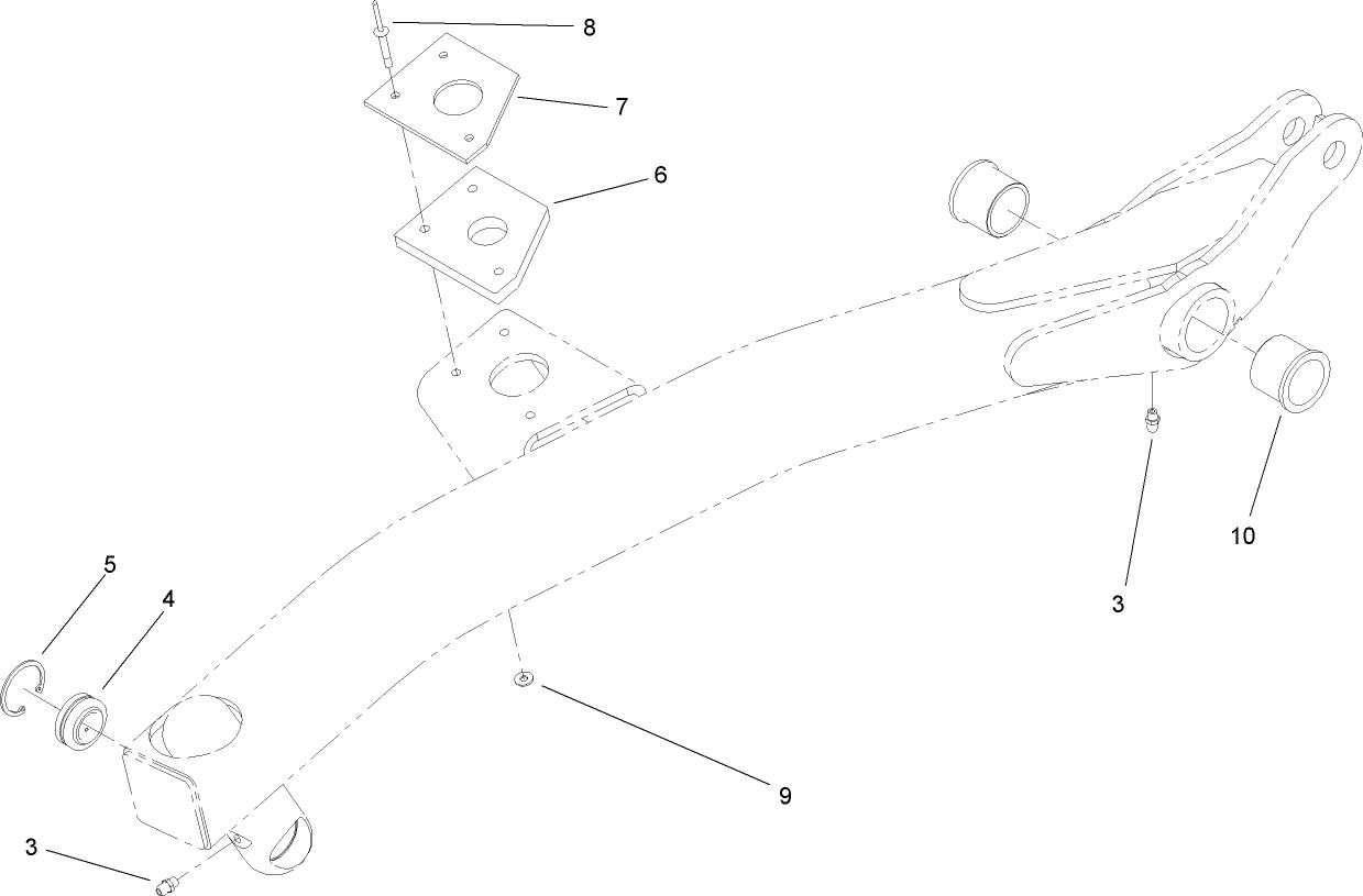 RH Lift Arm Assembly No. 108-1947