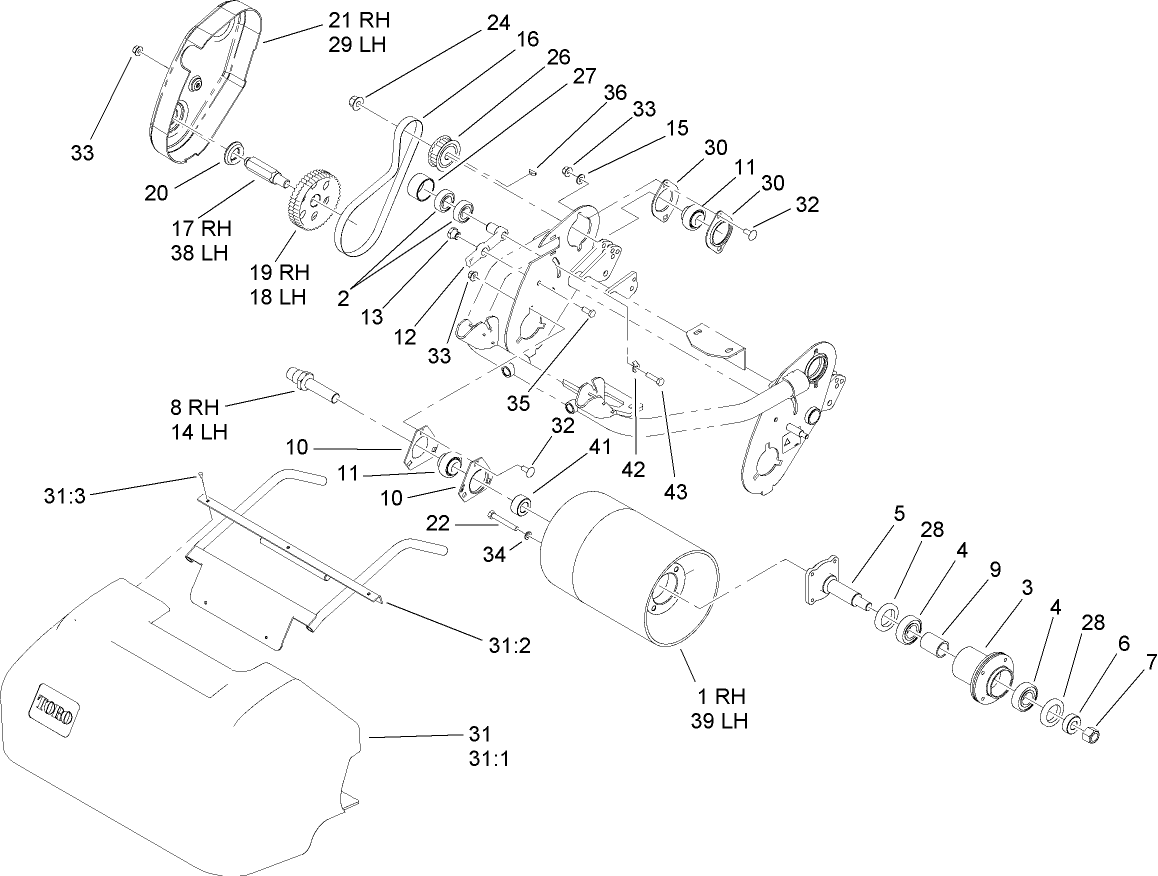 Drum Drive and Basket Assembly