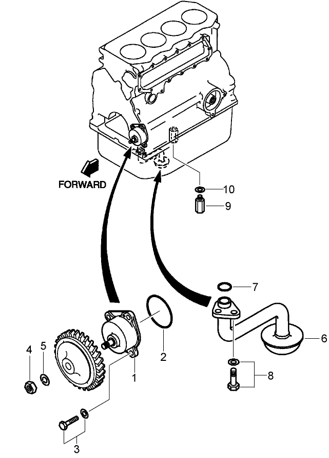 Oil Pump and Oil Strainer Assembly