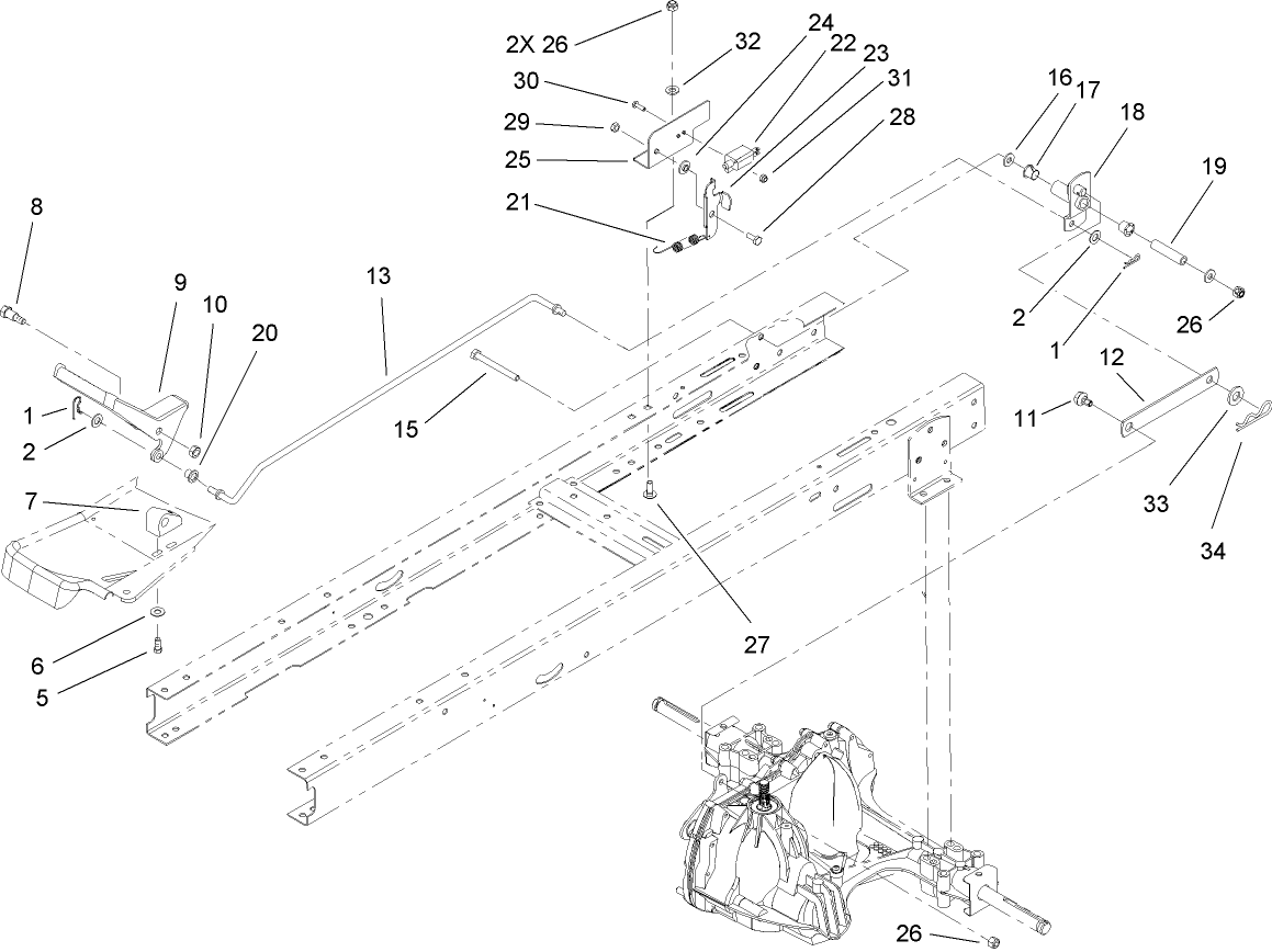 Hydro Transaxle Control Assembly