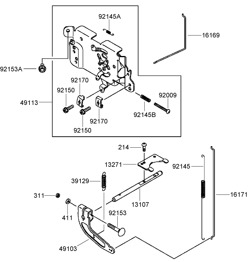 Control Equipment Assembly Kawasaki FH580V-AS40-R