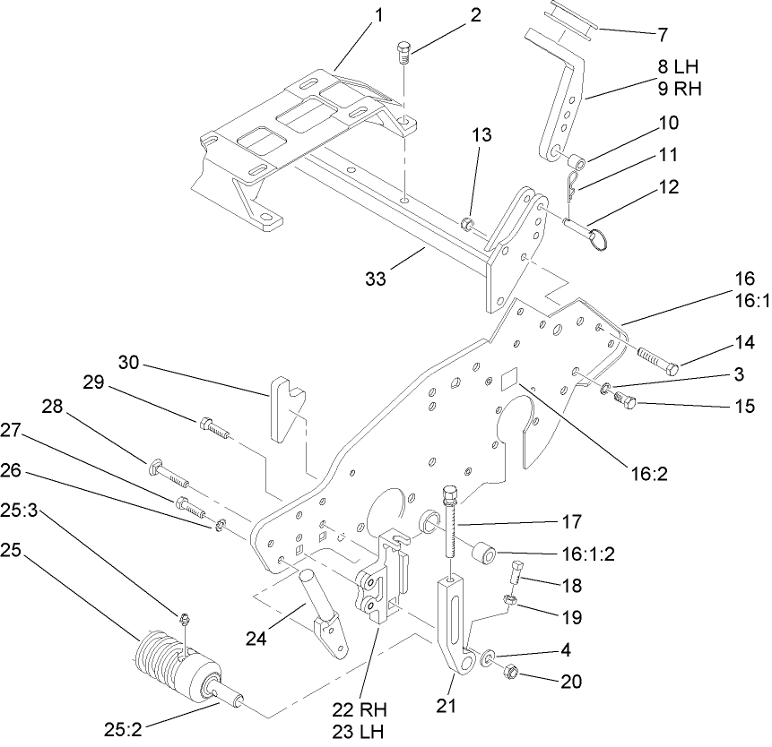 Engine Mount and Frame Assembly