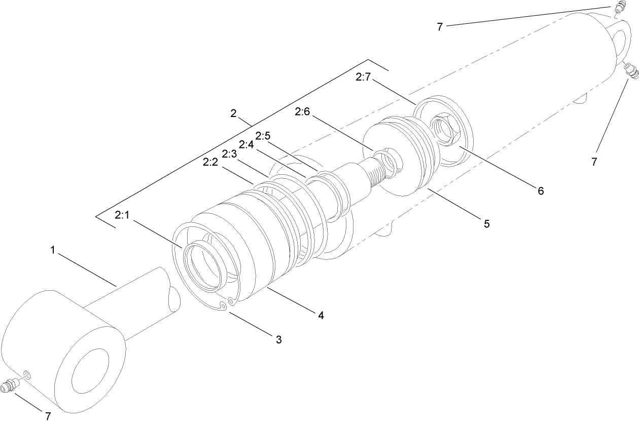 Hydraulic Cylinder Assembly No. 92-4971
