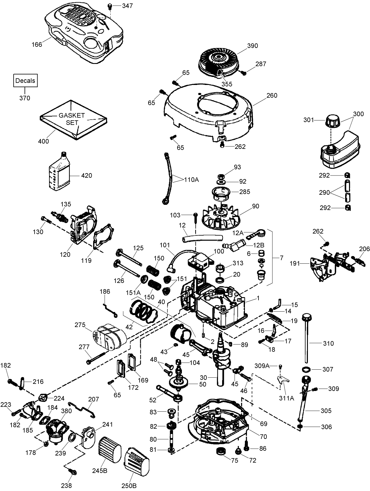 Engine Assembly No. 2  Tecumseh LV195EA-362089D