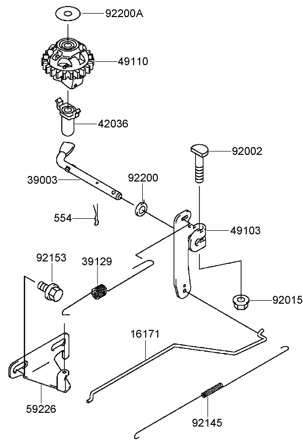Control Equipment Assembly Kawasaki FJ180V-AS28