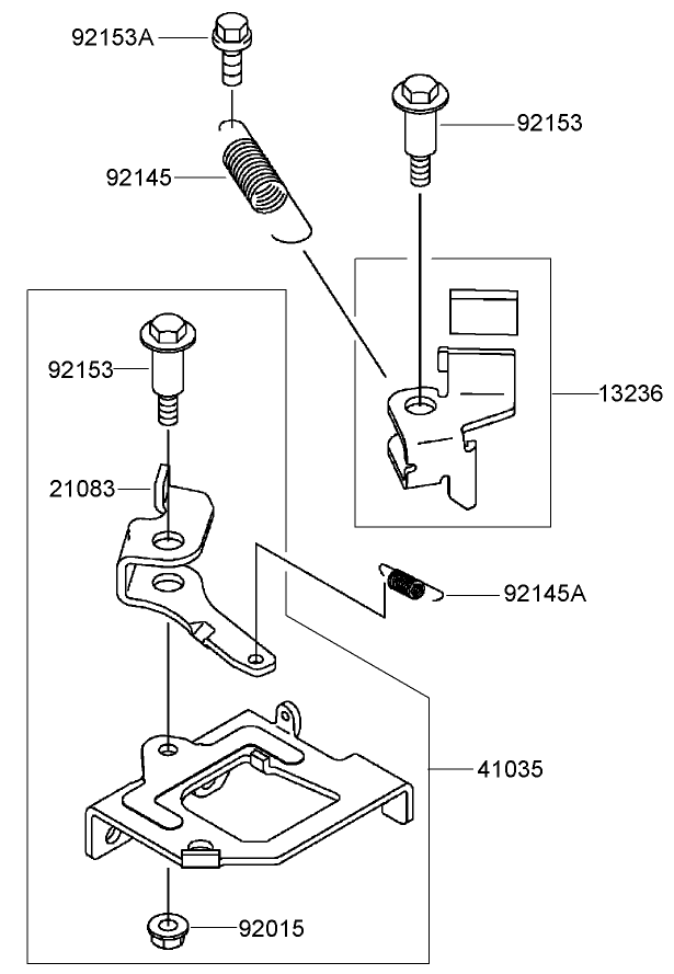 Brake and Cover Assembly Kawasaki FJ180V-AS28