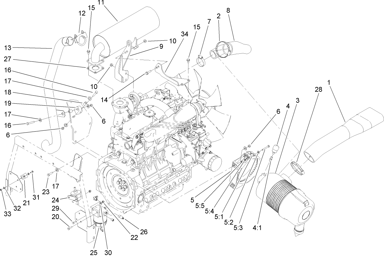 Air Cleaner and Muffler Assembly