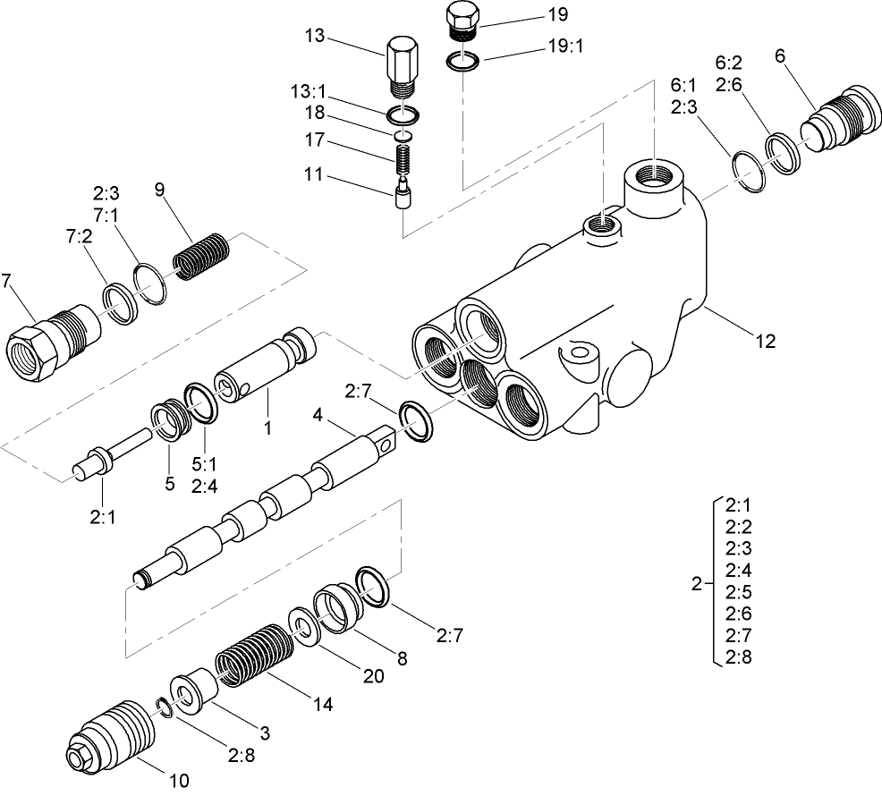Single Spool Valve Assembly No. 112-5254
