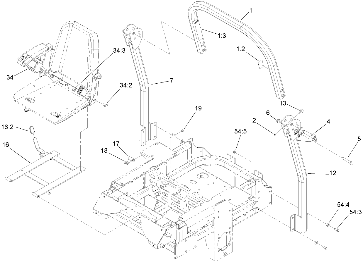 Roll-Over Protection System Assembly No. 108-1097