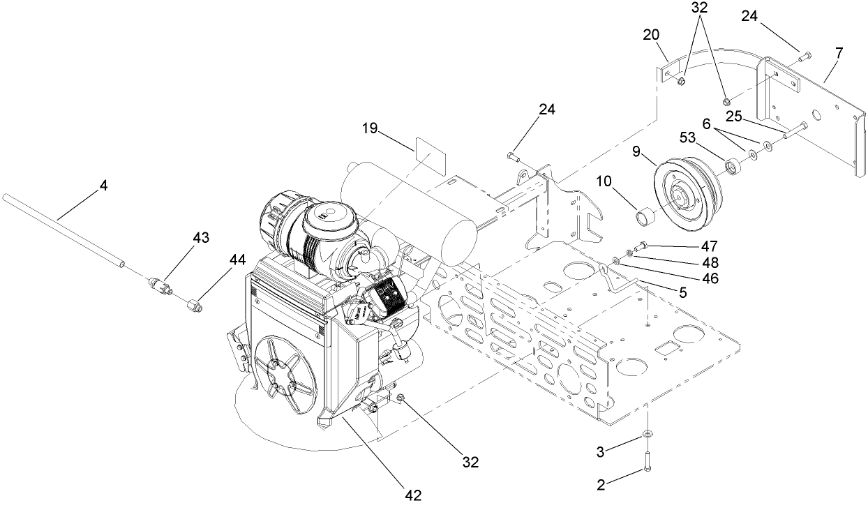 Engine and Clutch Assembly
