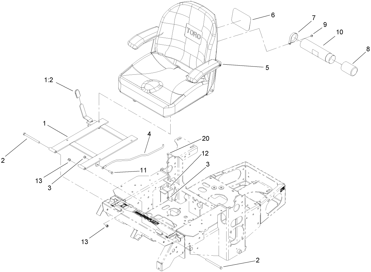 Seat and Bracket Assembly