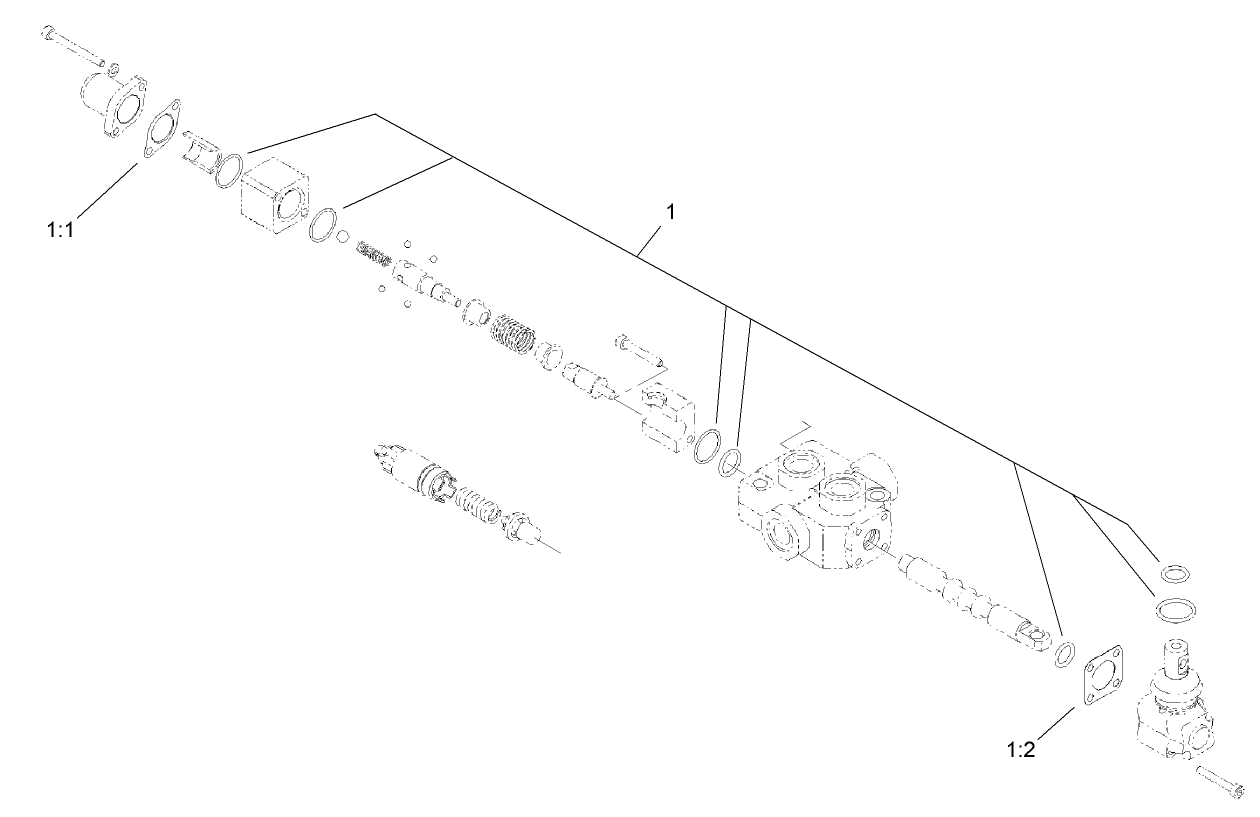 One Spool Valve Assembly No. 104-2831