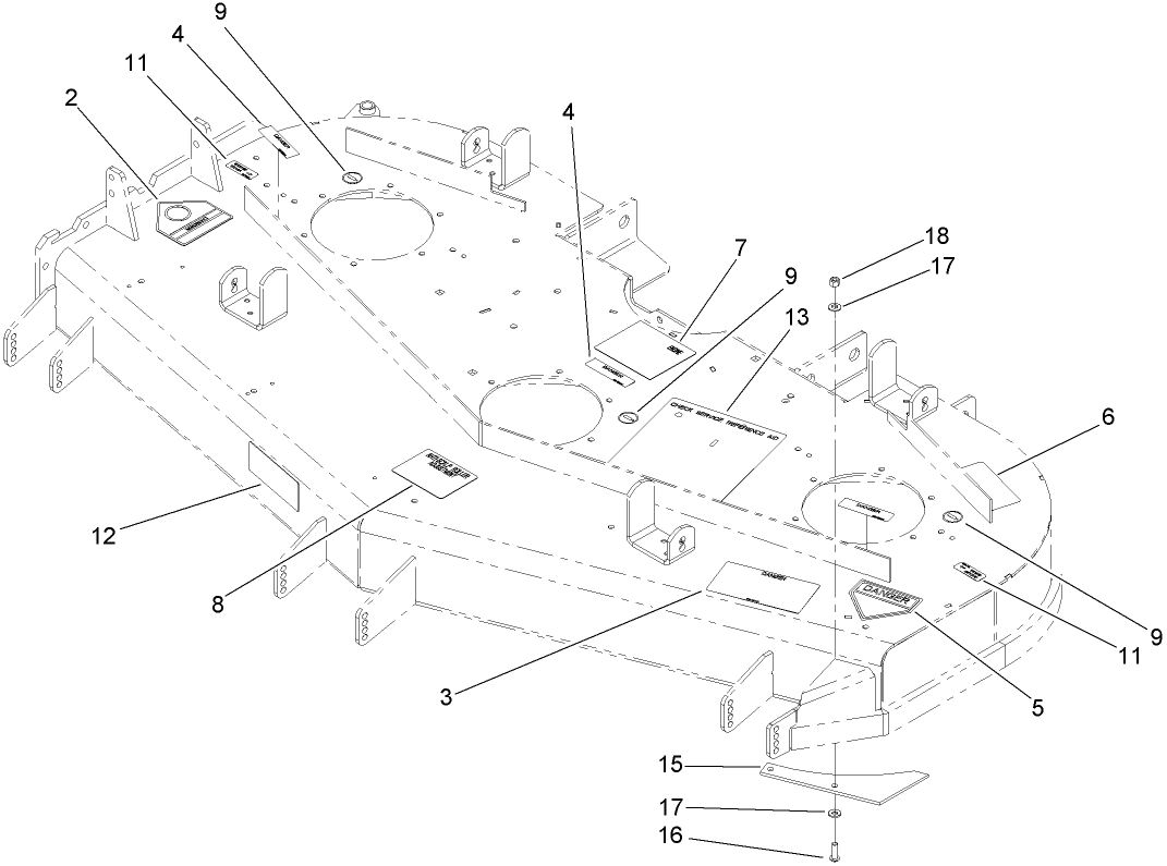 Deck Decal Assembly No. 110-5561