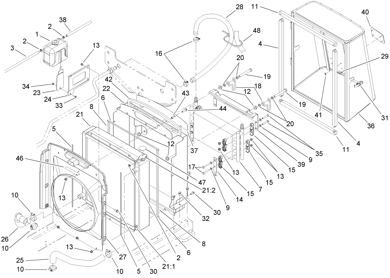 Radiator and Hydraulic Cooler Assembly