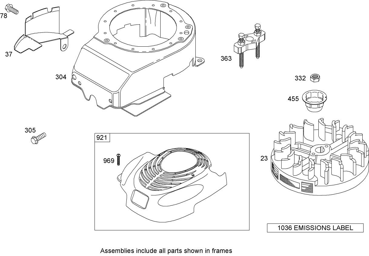 Blower Housing Assembly  Briggs and Stratton 12H802-2040-B1