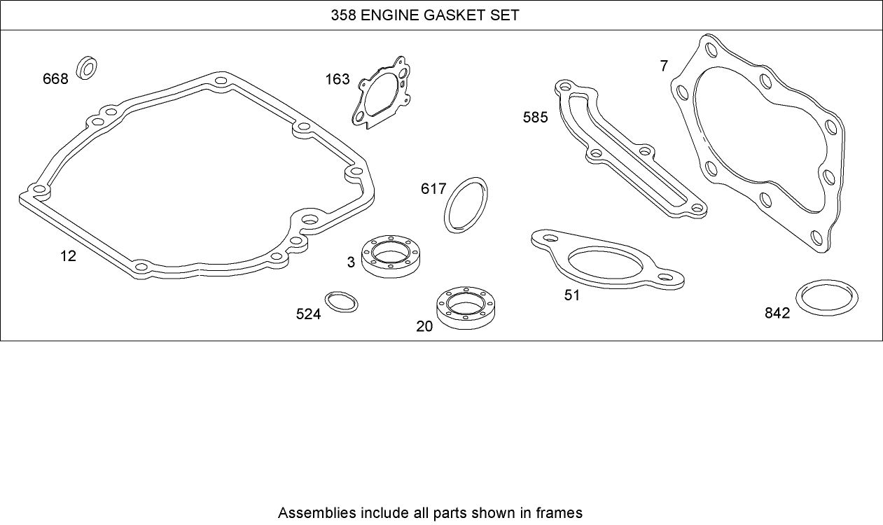 Gasket Kit  Briggs and Stratton 126T02-0206-E1