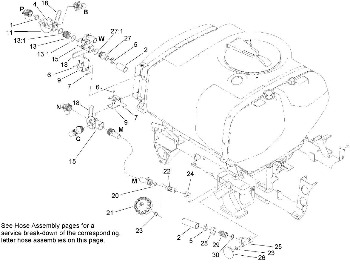 Sprayer Component Assembly No. 1