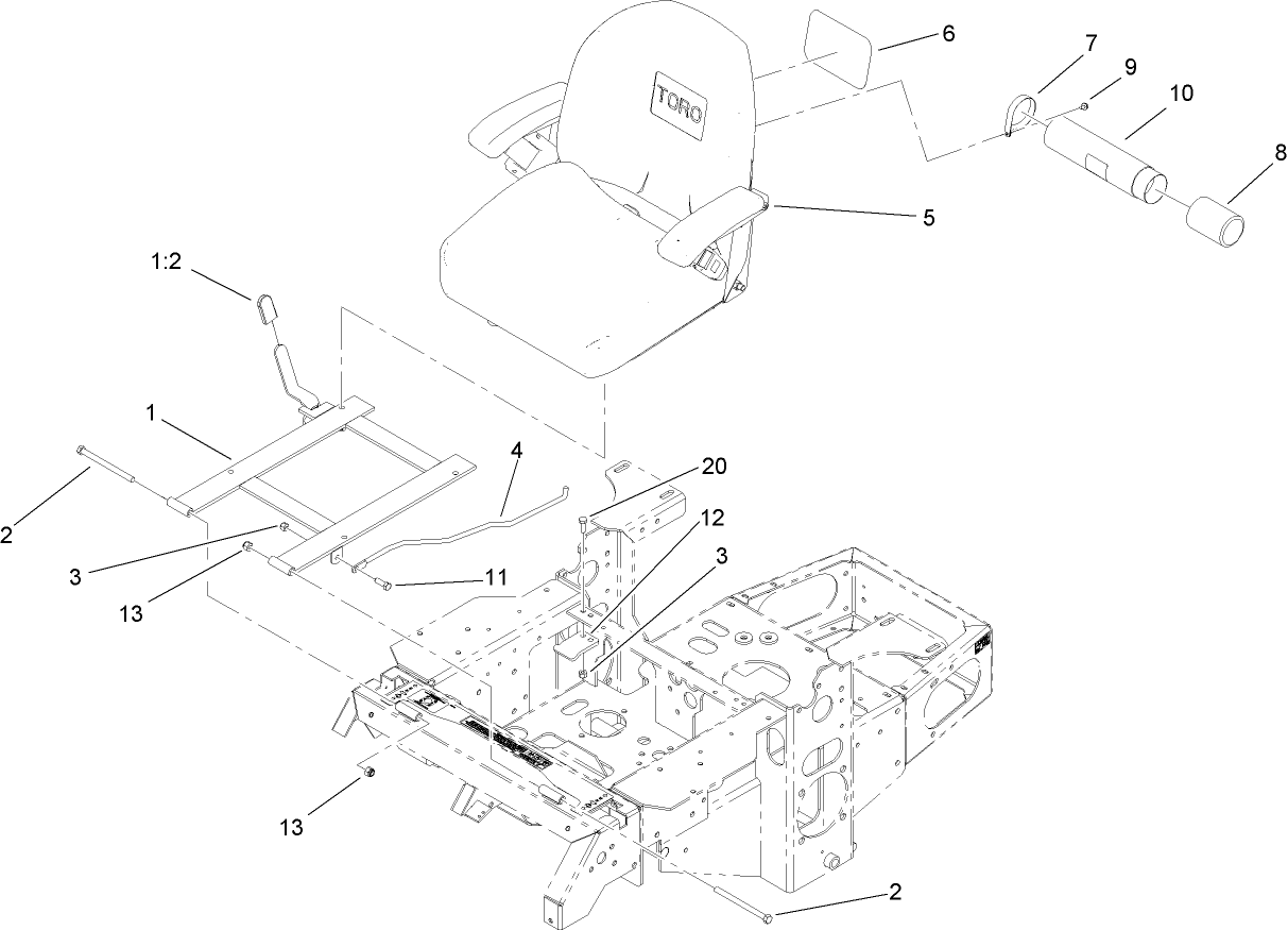 Seat and Bracket Assembly
