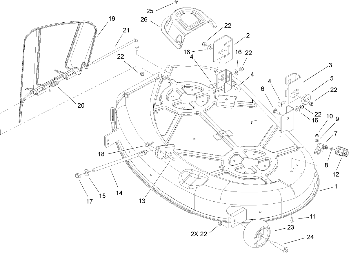 42 Inch Deck Assembly