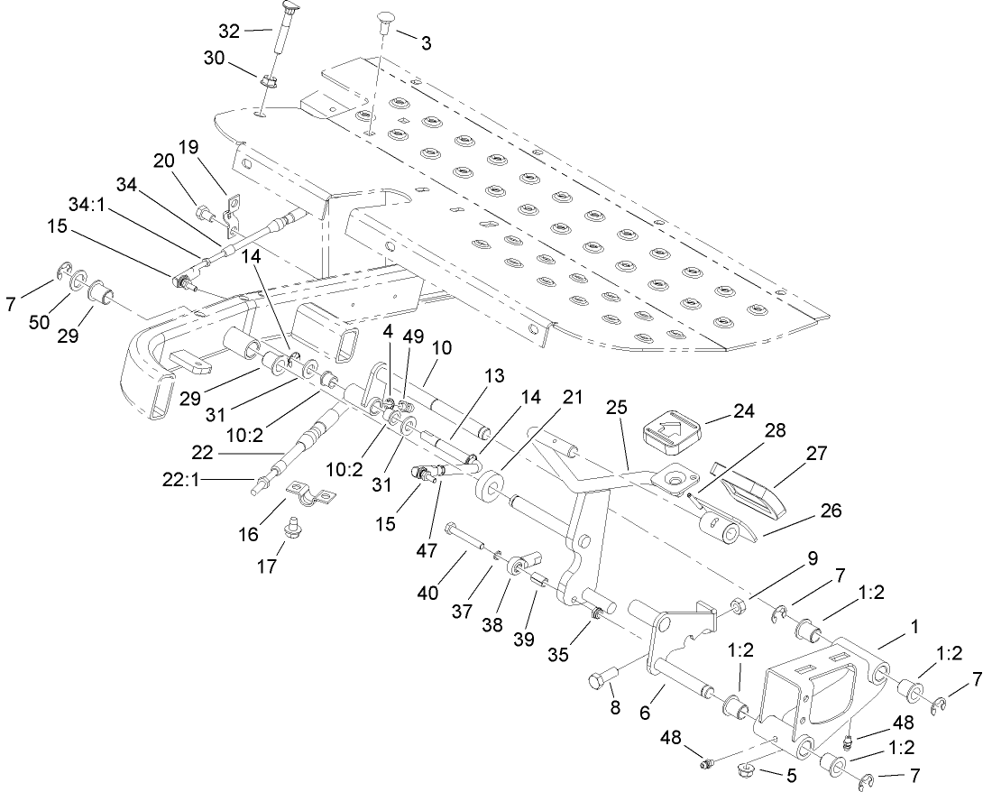 Traction Pedal Assembly