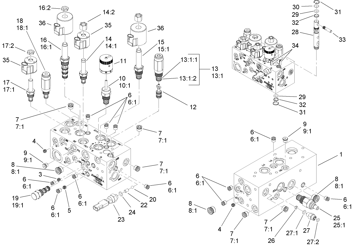 Hydraulic Manifold Assembly No. 112-9197