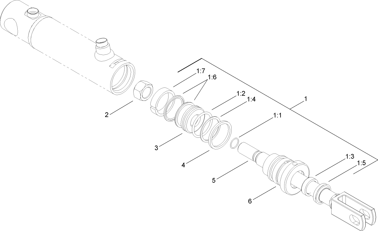 Hydraulic Cylinder Assembly No. 106-9064