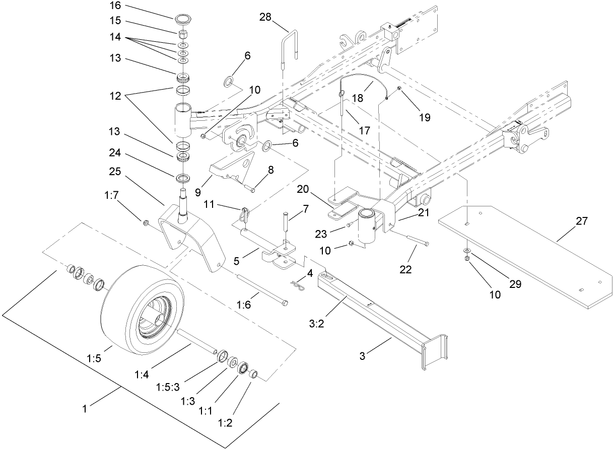 Caster Wheel Assembly