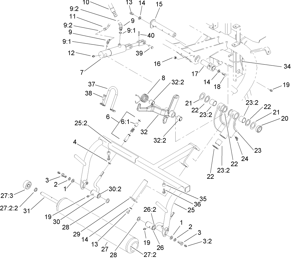 Rear Pull Frame Assembly