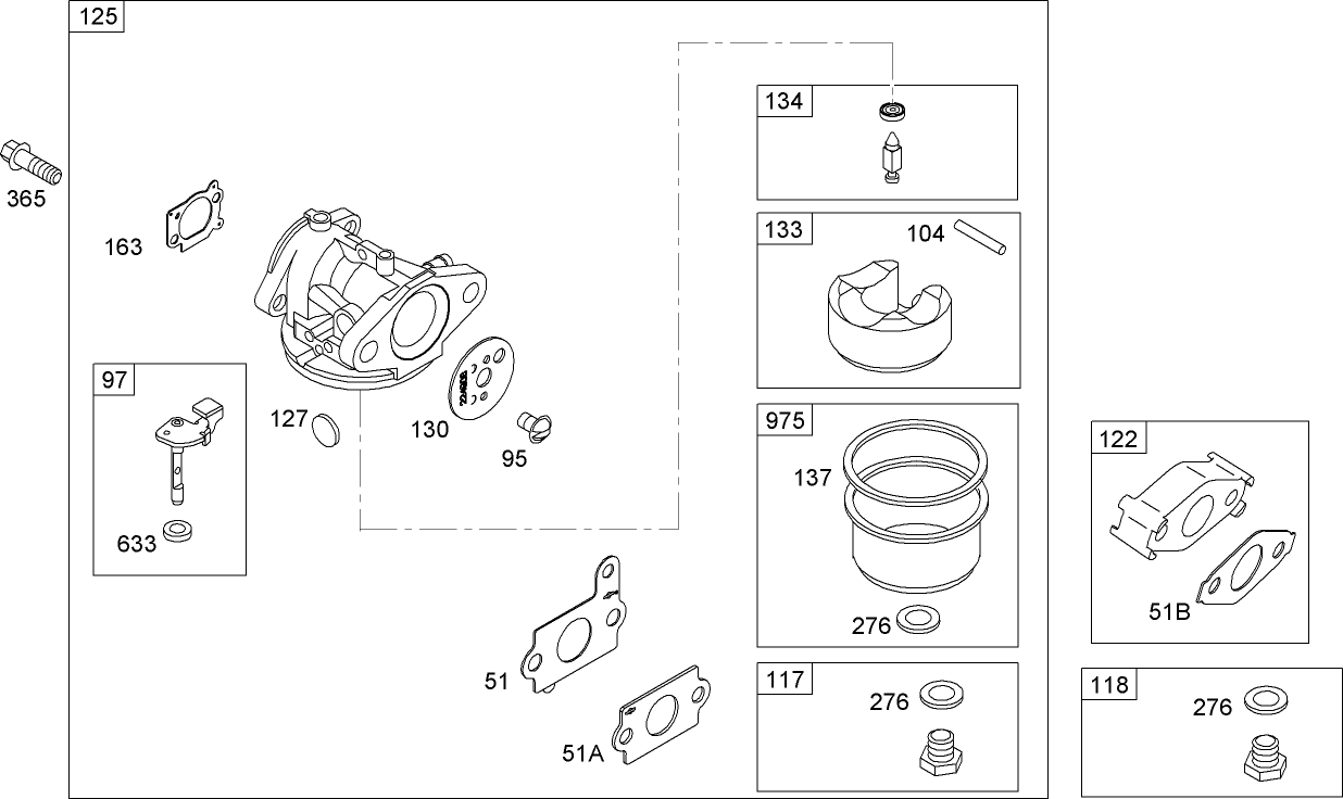 Carburetor Assembly  Briggs and Stratton 122602-0207-B1