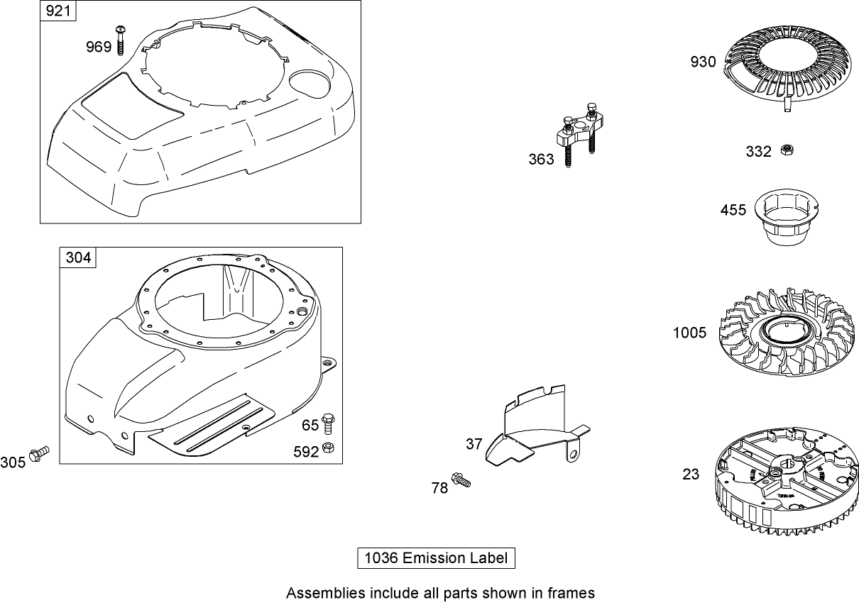 Blower Housing Assembly  Briggs and Stratton 122602-0207-B1