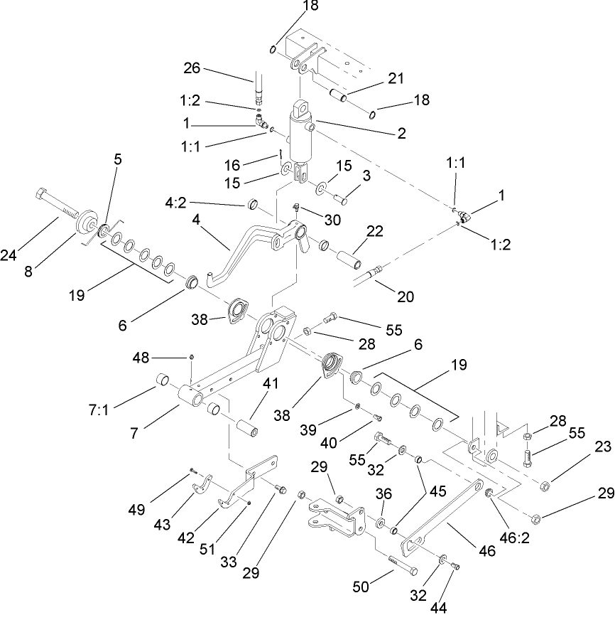 Center Lift Arm Assembly
