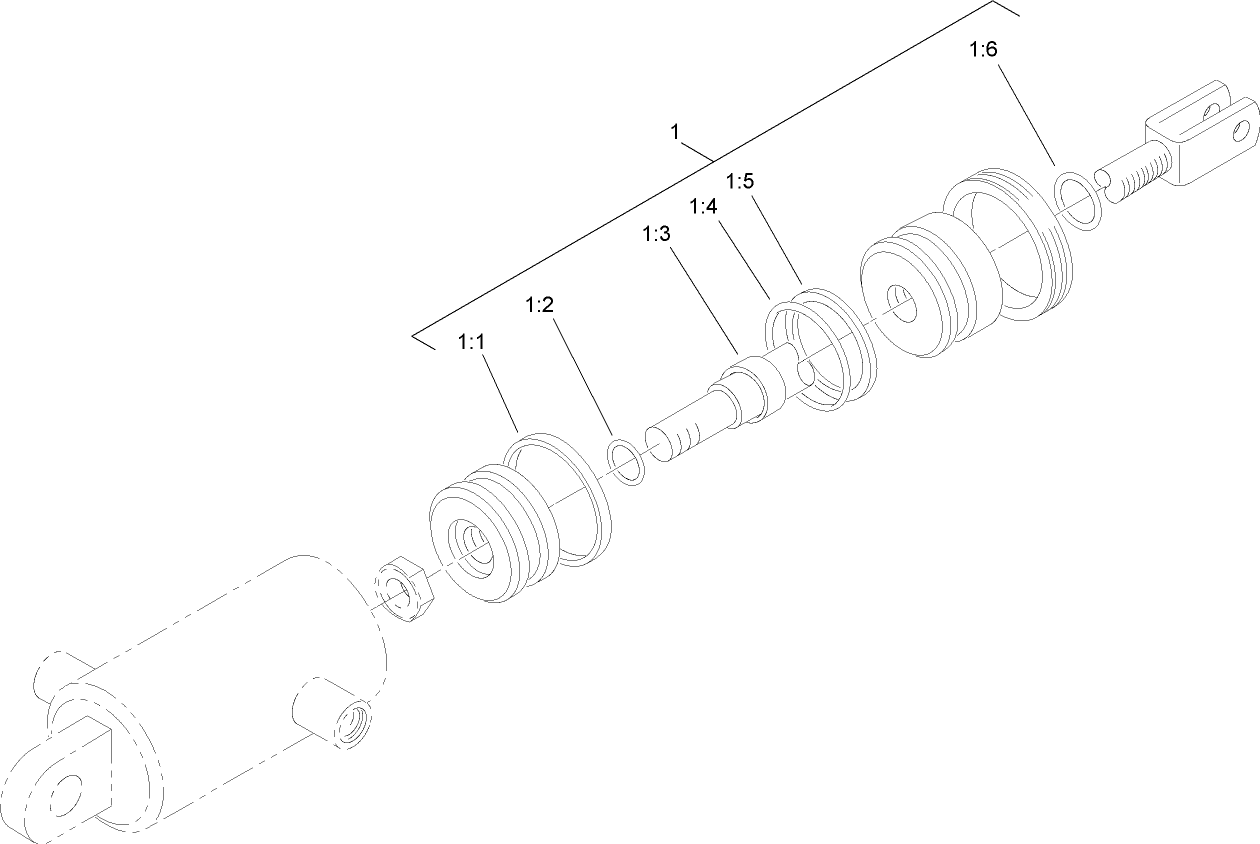 Hydraulic Cylinder Assembly No. 105-3820