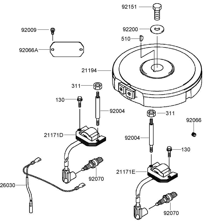 Electric Equipment Assembly  Kawasaki FH430V-CS25