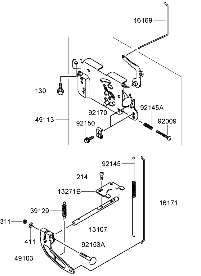 Control Equipment Assembly  Kawasaki FH430V-CS25