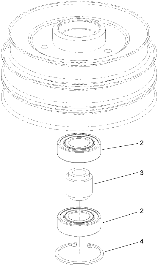 Pully and Bearing Assembly No. 114-0210
