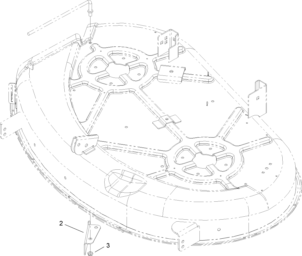 42 Inch Deck Discharge Chute Assembly