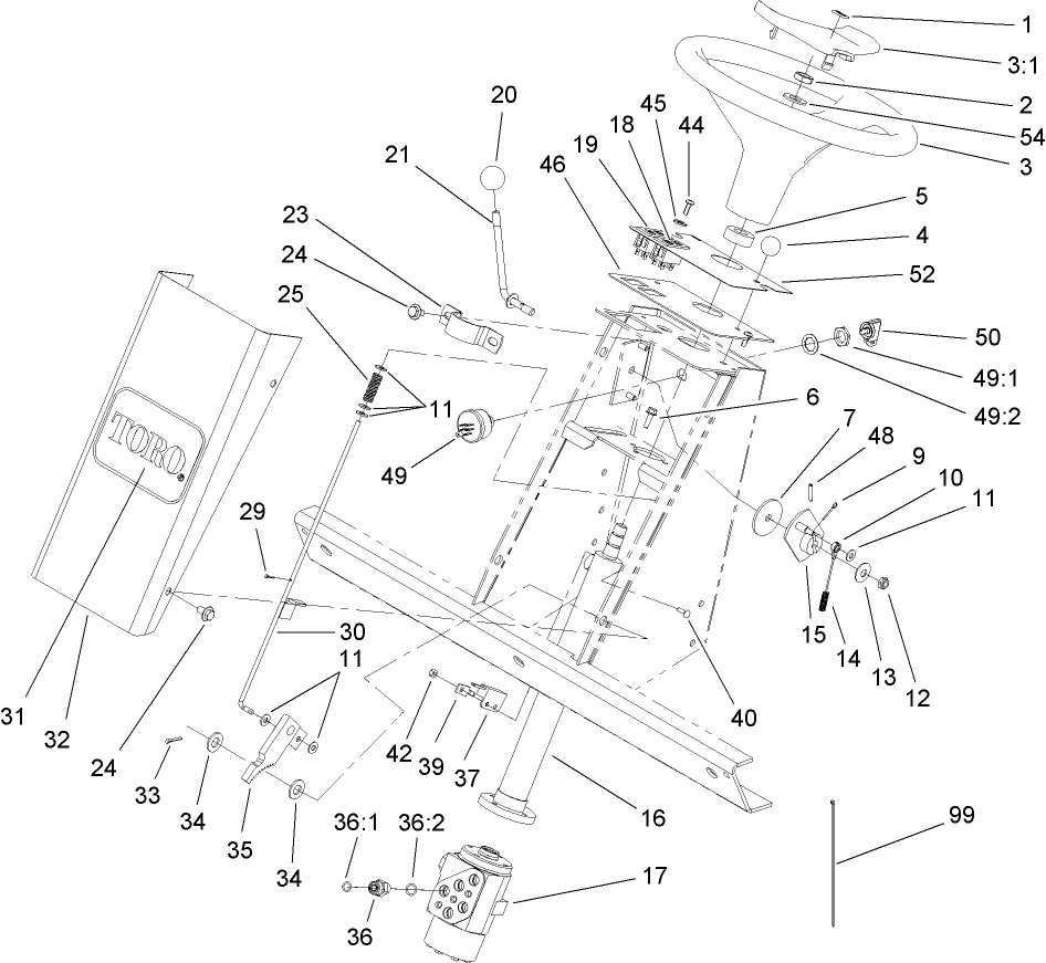 Steering Tower Assembly