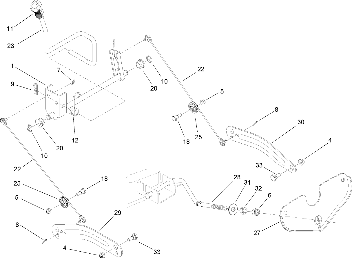 Deck Lift Arm Assembly
