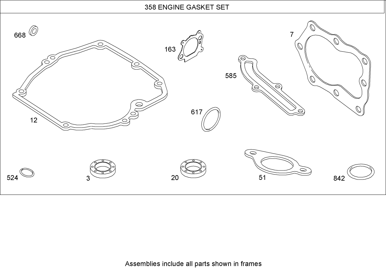 Gasket Kit Briggs and Stratton 126T02-1841-B1
