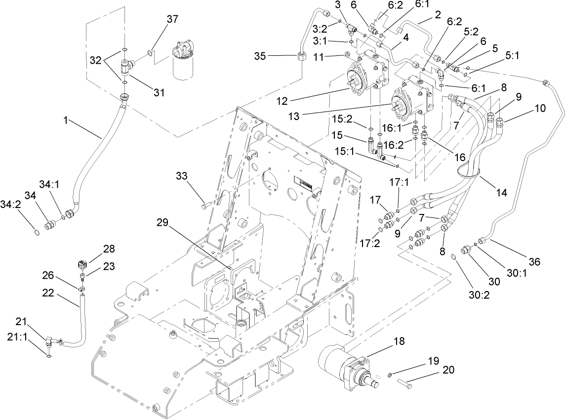 Traction Hydraulic Assembly