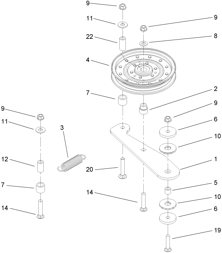 Spring Idler Assembly No. 114-1812