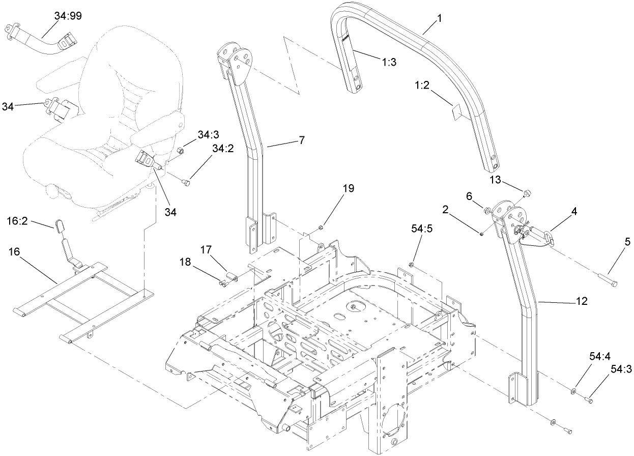 Roll-Over Protection System Assembly No.108-1097