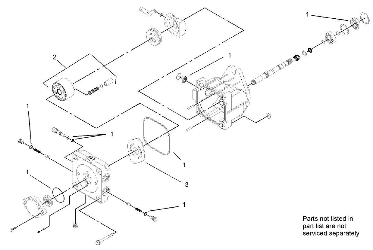 Hydraulic Pump Assembly No. 106-9590 and 106-9591