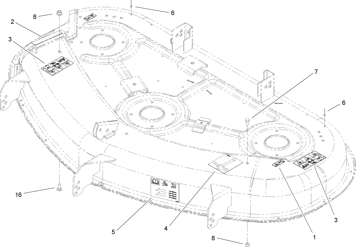 50in Deck Decal Assembly
