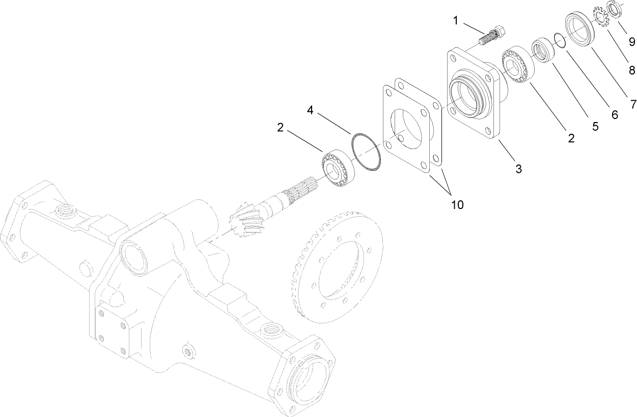 Bevel Pinion Shaft Assembly  Rear Axle Assembly No. 106-1120