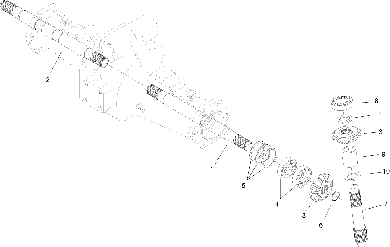 Bevel Gear Shaft Assembly