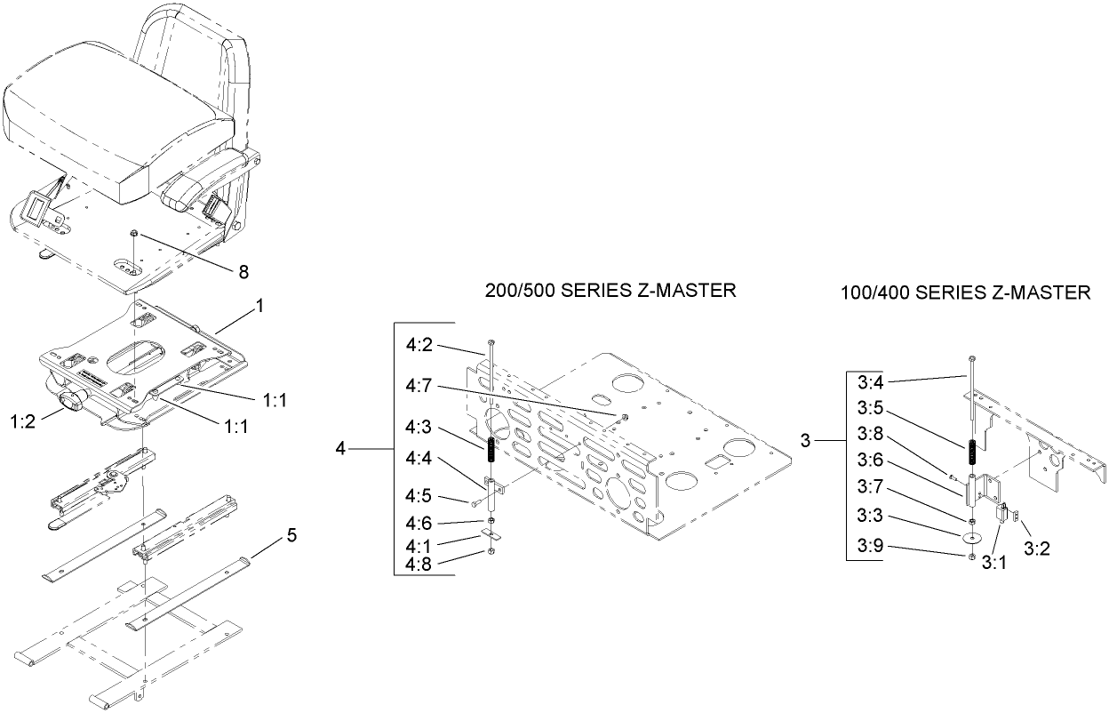 Suspension Seat Kit Assembly No. 107-1892