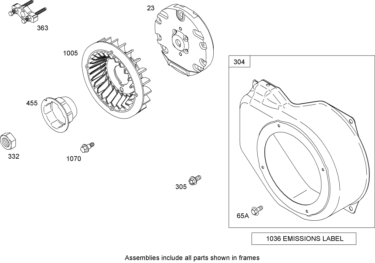 Blower Housing Assembly  Briggs and Stratton 126302-0210-B1