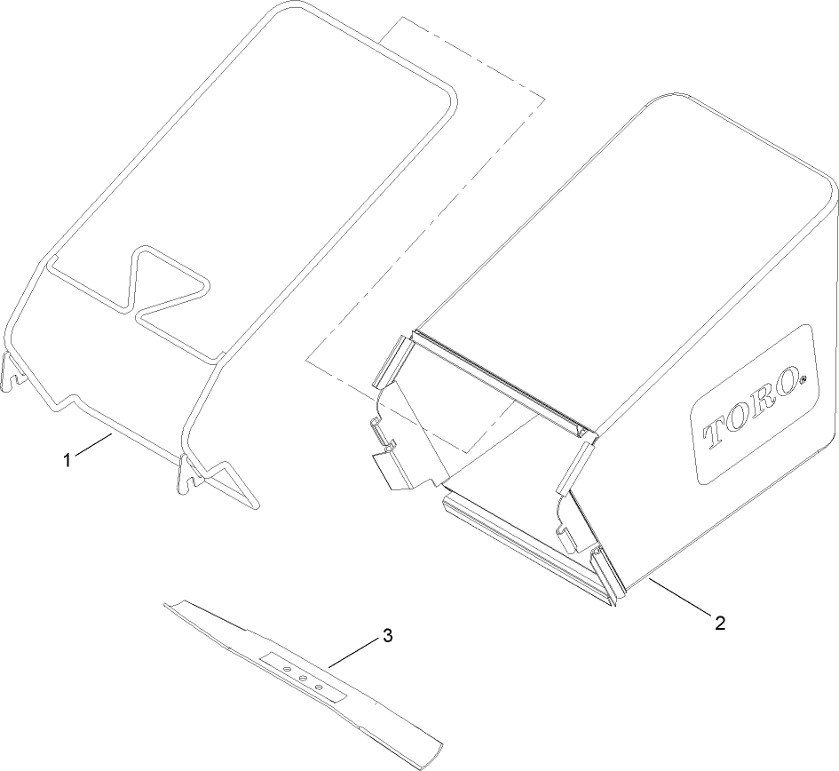 Blade and Rear Bag Assembly