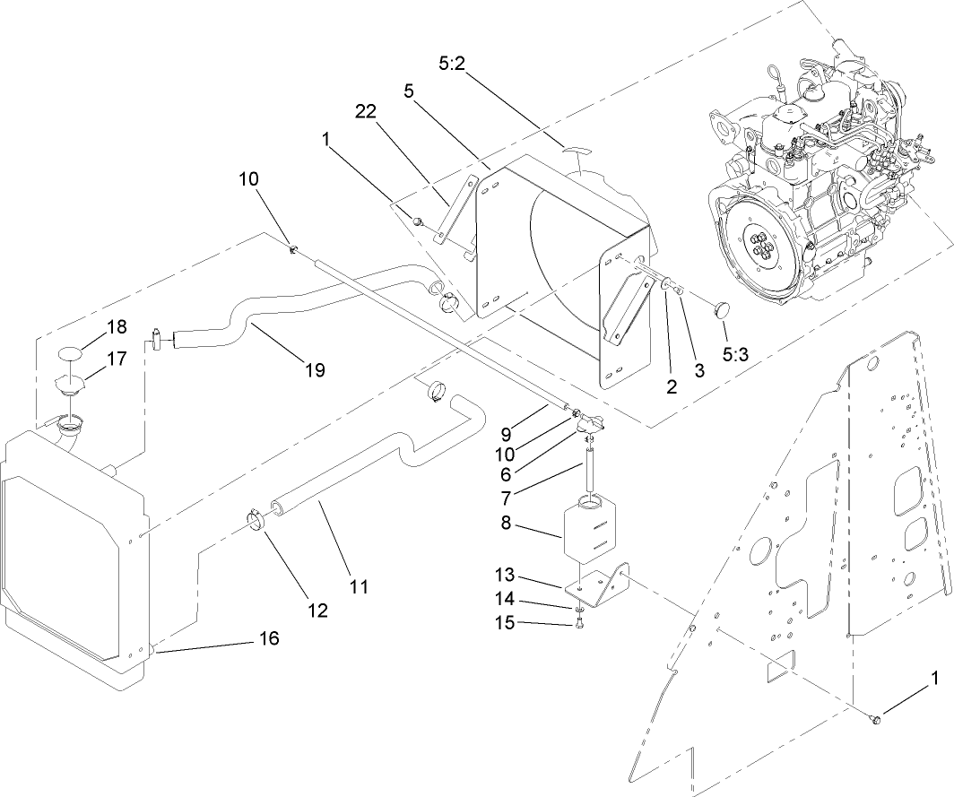 Radiator Mount Assembly